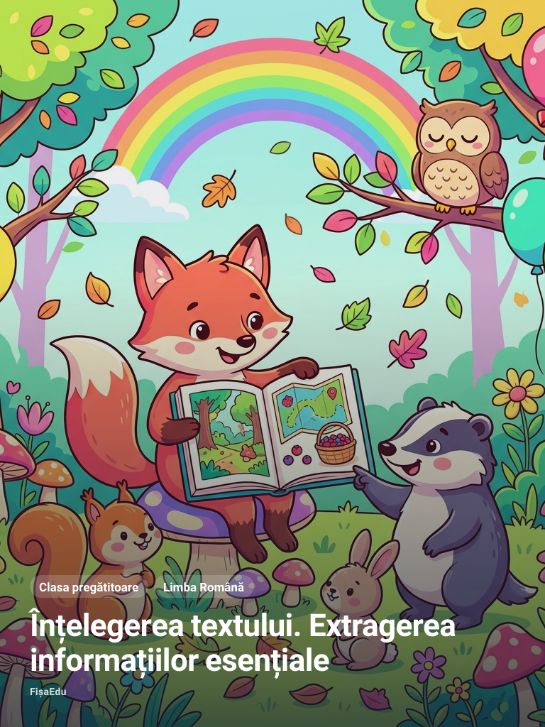 Fișă de lucru: Înțelegerea textului despre Mițu, pisica – Clasa pregătitoare