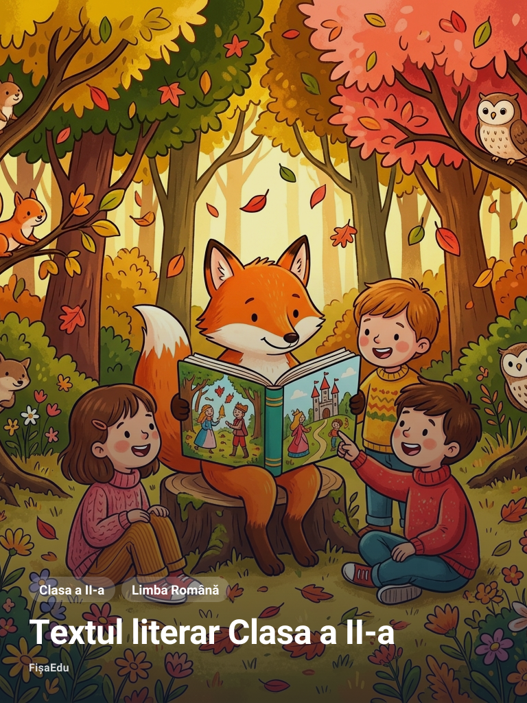Fișă — Textul literar Clasa a II-a